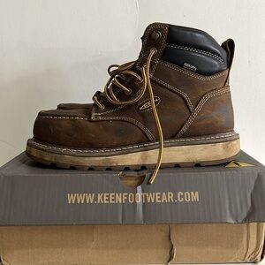 KEEN Utility Cincinnati 6" Carbon Fiber Toe Waterproof Boots Men 9.5 Women 11.5